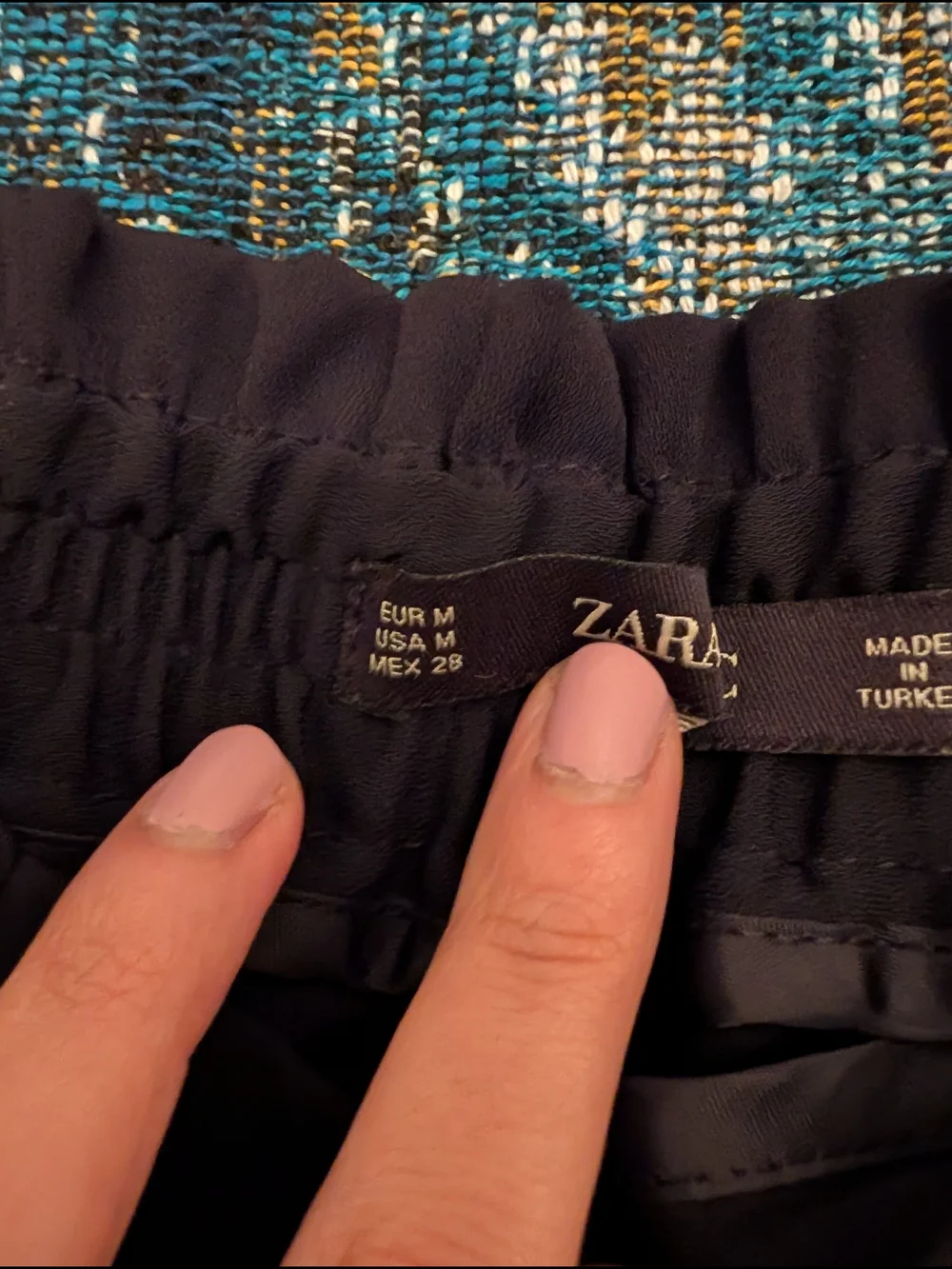 Zara Wide-Leg Black Pants - Picture 4 of 6